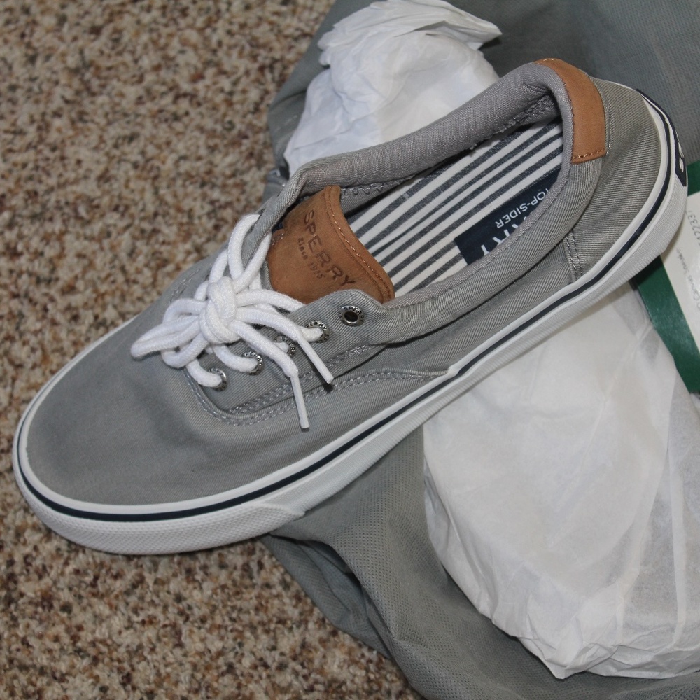 Sperry, Stripper II CVO Canvas Sneaker, Grey - 10, NWT, Never Worn